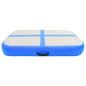 Aufblasbare Gymnastikmatte mit Pumpe 60x100x10 cm PVC Blau Aufblasbare Gymnastikmatte mit Pumpe 60x100x10 cm PVC Blau