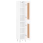 vidaXL Highboard Hochglanz-Weiß 34,5x34x180 cm Holzwerkstoff vidaXL Highboard Hochglanz-Weiß 34,5x34x180 cm Holzwerkstoff