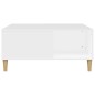 Couchtisch Weiß 80x80x36,5 cm Holzwerkstoff Couchtisch Weiß 80x80x36,5 cm Holzwerkstoff