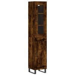 Highboard Räuchereiche 34,5x34x180 cm Holzwerkstoff