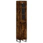 Highboard Räuchereiche 34,5x34x180 cm Holzwerkstoff Highboard Räuchereiche 34,5x34x180 cm Holzwerkstoff