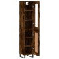 Highboard Räuchereiche 34,5x34x180 cm Holzwerkstoff Highboard Räuchereiche 34,5x34x180 cm Holzwerkstoff