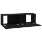 TV-Wandschränke 2 Stk. Schwarz 100x30x30 cm Holzwerkstoff TV-Wandschränke 2 Stk. Schwarz 100x30x30 cm Holzwerkstoff