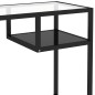 vidaXL Computertisch Schwarz 100x36x74 cm Glas vidaXL Computertisch Schwarz 100x36x74 cm Glas