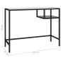 vidaXL Computertisch Schwarz 100x36x74 cm Glas vidaXL Computertisch Schwarz 100x36x74 cm Glas