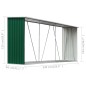 Brennholzlager Verzinkter Stahl 330x84x152 cm Grün Brennholzlager Verzinkter Stahl 330x84x152 cm Grün