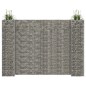 H-förmiger Gabionen-Pflanzkorb Stahldraht 260x40x200 cm H-förmiger Gabionen-Pflanzkorb Stahldraht 260x40x200 cm