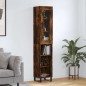 Highboard Räuchereiche 34,5x34x180 cm Holzwerkstoff Highboard Räuchereiche 34,5x34x180 cm Holzwerkstoff