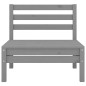 vidaXL 3-tlg. Garten-Lounge-Set Massivholz Kiefer Grau vidaXL 3-tlg. Garten-Lounge-Set Massivholz Kiefer Grau