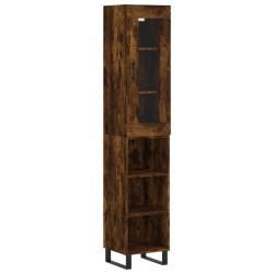 Highboard Räuchereiche 34,5x34x180 cm Holzwerkstoff
