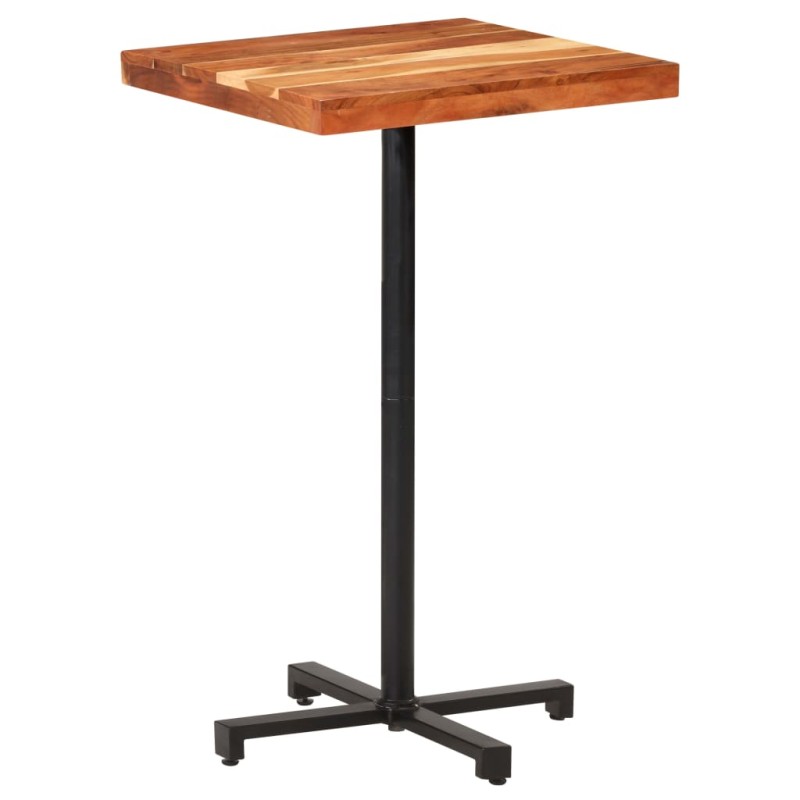 Bartisch Quadratisch 60x60x110 cm Akazie Massivholz Bartisch Quadratisch 60x60x110 cm Akazie Massivholz