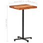 Bartisch Quadratisch 60x60x110 cm Akazie Massivholz Bartisch Quadratisch 60x60x110 cm Akazie Massivholz