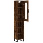 Highboard Räuchereiche 34,5x34x180 cm Holzwerkstoff Highboard Räuchereiche 34,5x34x180 cm Holzwerkstoff