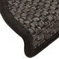 Treppenmatten Selbstklebend Sisal 15 Stk. 56x17x3 cm Anthrazit Treppenmatten Selbstklebend Sisal 15 Stk. 56x17x3 cm Anthrazit