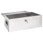 Aufbewahrungsbox Silbern 80x39x30 cm Aluminium Aufbewahrungsbox Silbern 80x39x30 cm Aluminium