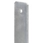 Pfostenträger 6 Stk. Silbern 9×6×60 cm Verzinkter Stahl Pfostenträger 6 Stk. Silbern 9×6×60 cm Verzinkter Stahl