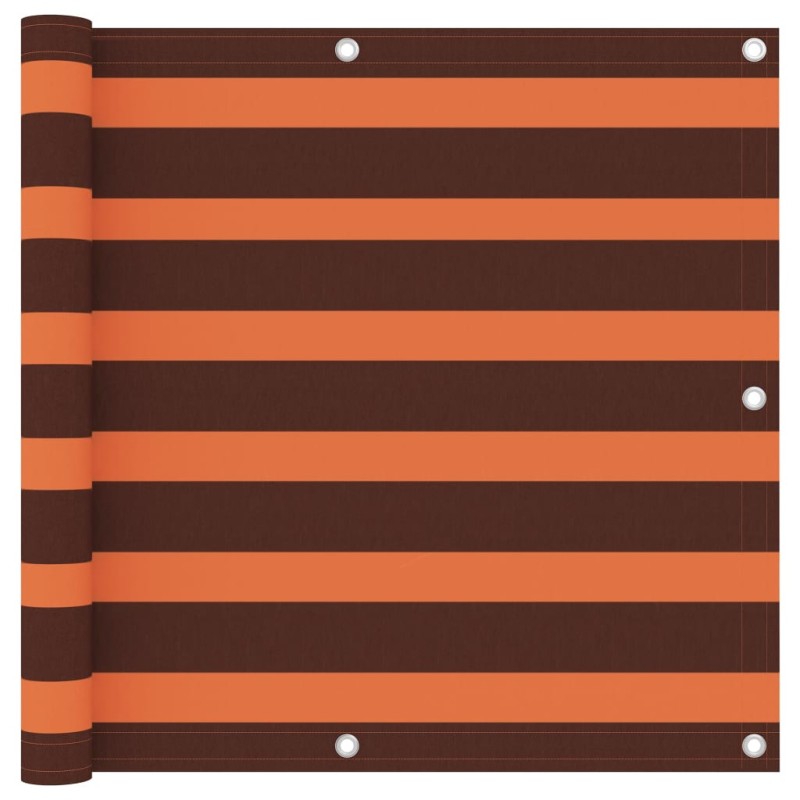vidaXL Balkon-Sichtschutz Orange und Braun 90x400 cm Oxford-Gewebe vidaXL Balkon-Sichtschutz Orange und Braun 90x400 cm Oxford-Gewebe