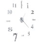 3D-Wanduhr Modernes Design 100 cm XXL Silbern 3D-Wanduhr Modernes Design 100 cm XXL Silbern