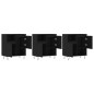 Sideboards 3 Stk. Schwarz Holzwerkstoff Sideboards 3 Stk. Schwarz Holzwerkstoff