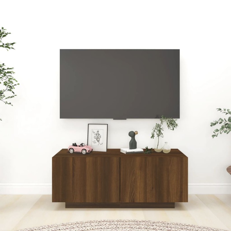 vidaXL TV-Schrank Braun Eichen-Optik 100x35x40 cm Holzwerkstoff vidaXL TV-Schrank Braun Eichen-Optik 100x35x40 cm Holzwerkstoff