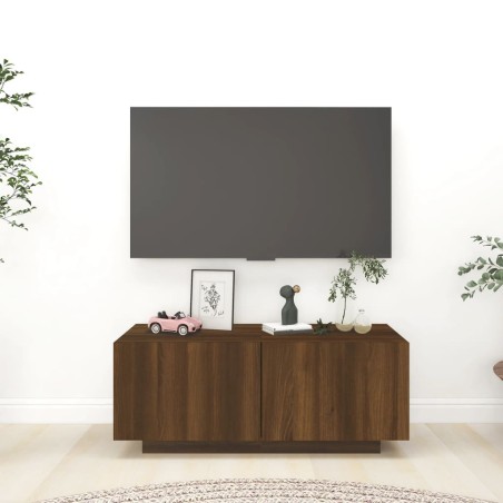 vidaXL TV-Schrank Braun Eichen-Optik 100x35x40 cm Holzwerkstoff