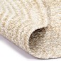 Teppich Handgefertigt Jute Weiß und Natur 90 cm Teppich Handgefertigt Jute Weiß und Natur 90 cm