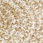vidaXL Teppich Handgefertigt Jute Weiß und Natur 150 cm vidaXL Teppich Handgefertigt Jute Weiß und Natur 150 cm
