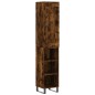Highboard Räuchereiche 34,5x34x180 cm Holzwerkstoff Highboard Räuchereiche 34,5x34x180 cm Holzwerkstoff