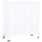 Aufbewahrungstruhe Industrial Weiß 90x40x100 cm Stahl Aufbewahrungstruhe Industrial Weiß 90x40x100 cm Stahl