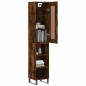 Highboard Räuchereiche 34,5x34x180 cm Holzwerkstoff Highboard Räuchereiche 34,5x34x180 cm Holzwerkstoff