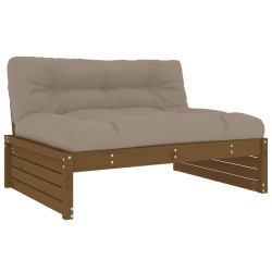 Mittelsofa Honigbraun 120x80 cm Massivholz Kiefer