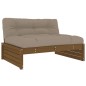 Mittelsofa Honigbraun 120x80 cm Massivholz Kiefer Mittelsofa Honigbraun 120x80 cm Massivholz Kiefer