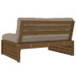Mittelsofa Honigbraun 120x80 cm Massivholz Kiefer Mittelsofa Honigbraun 120x80 cm Massivholz Kiefer