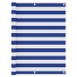 Balkon-Sichtschutz Weiß und Blau 120x600 cm Oxford-Gewebe Balkon-Sichtschutz Weiß und Blau 120x600 cm Oxford-Gewebe