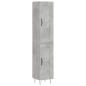Highboard Betongrau 34,5x34x180 cm Holzwerkstoff Highboard Betongrau 34,5x34x180 cm Holzwerkstoff