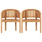 Bananenstühle 2 Stk. Massivholz Teak Bananenstühle 2 Stk. Massivholz Teak