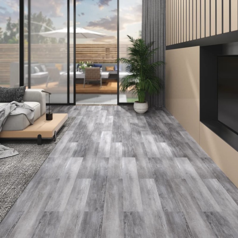 vidaXL PVC-Fliesen 5,02 m² 2 mm Selbstklebend Matt Holz Grau vidaXL PVC-Fliesen 5,02 m² 2 mm Selbstklebend Matt Holz Grau