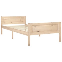 vidaXL Massivholzbett Kiefer 100x200 cm 