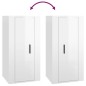 TV-Wandschrank Hochglanz-Weiß 40x34,5x80 cm TV-Wandschrank Hochglanz-Weiß 40x34,5x80 cm