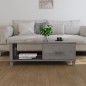 Couchtisch HAMAR Hellgrau 100x55x35 cm Massivholz Kiefer Couchtisch HAMAR Hellgrau 100x55x35 cm Massivholz Kiefer