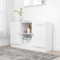 vidaXL Sideboard Weiß 120x30,5x70 cm Holzwerkstoff vidaXL Sideboard Weiß 120x30,5x70 cm Holzwerkstoff
