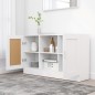 vidaXL Sideboard Weiß 120x30,5x70 cm Holzwerkstoff vidaXL Sideboard Weiß 120x30,5x70 cm Holzwerkstoff