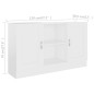vidaXL Sideboard Weiß 120x30,5x70 cm Holzwerkstoff vidaXL Sideboard Weiß 120x30,5x70 cm Holzwerkstoff