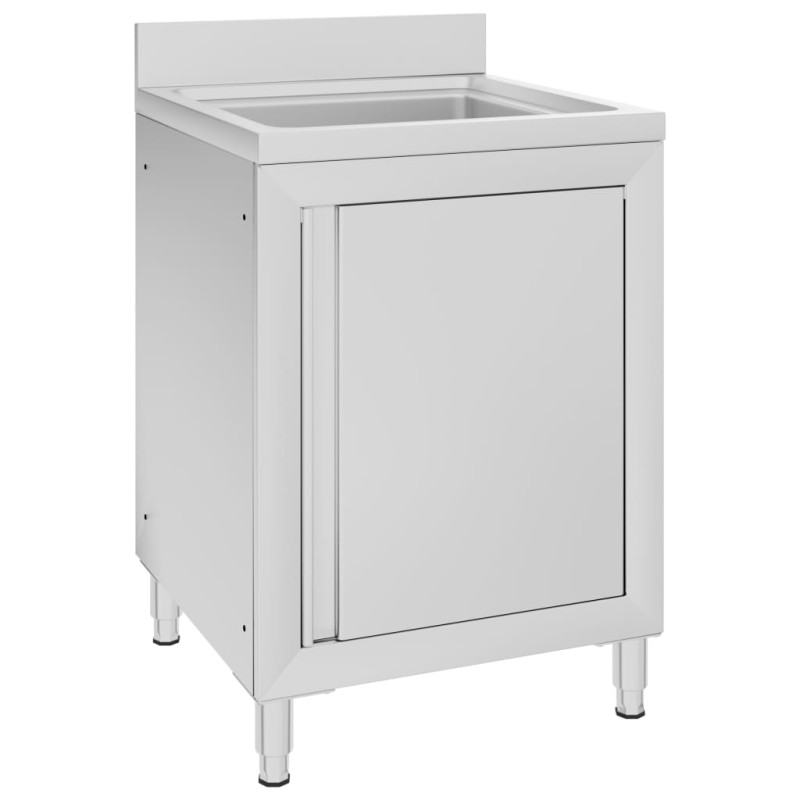 Gastro-Spülenunterschrank 60x60x96 cm Edelstahl Gastro-Spülenunterschrank 60x60x96 cm Edelstahl