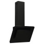 Dunstabzugshaube 60 cm Edelstahl und Hartglas Schwarz Dunstabzugshaube 60 cm Edelstahl und Hartglas Schwarz