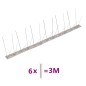 vidaXL 6-tlg. Taubenabwehr Spikes-Set Edelstahl 3 m 4-reihig vidaXL 6-tlg. Taubenabwehr Spikes-Set Edelstahl 3 m 4-reihig
