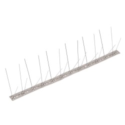 vidaXL 6-tlg. Taubenabwehr Spikes-Set Edelstahl 3 m 4-reihig