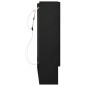 LED-Spiegelschrank fürs Bad Schwarz 80x15x60 cm MDF LED-Spiegelschrank fürs Bad Schwarz 80x15x60 cm MDF