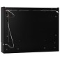 LED-Spiegelschrank fürs Bad Schwarz 80x15x60 cm MDF LED-Spiegelschrank fürs Bad Schwarz 80x15x60 cm MDF