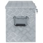 Aluminiumkiste 90,5×35×40 cm Silbern Aluminiumkiste 90,5×35×40 cm Silbern